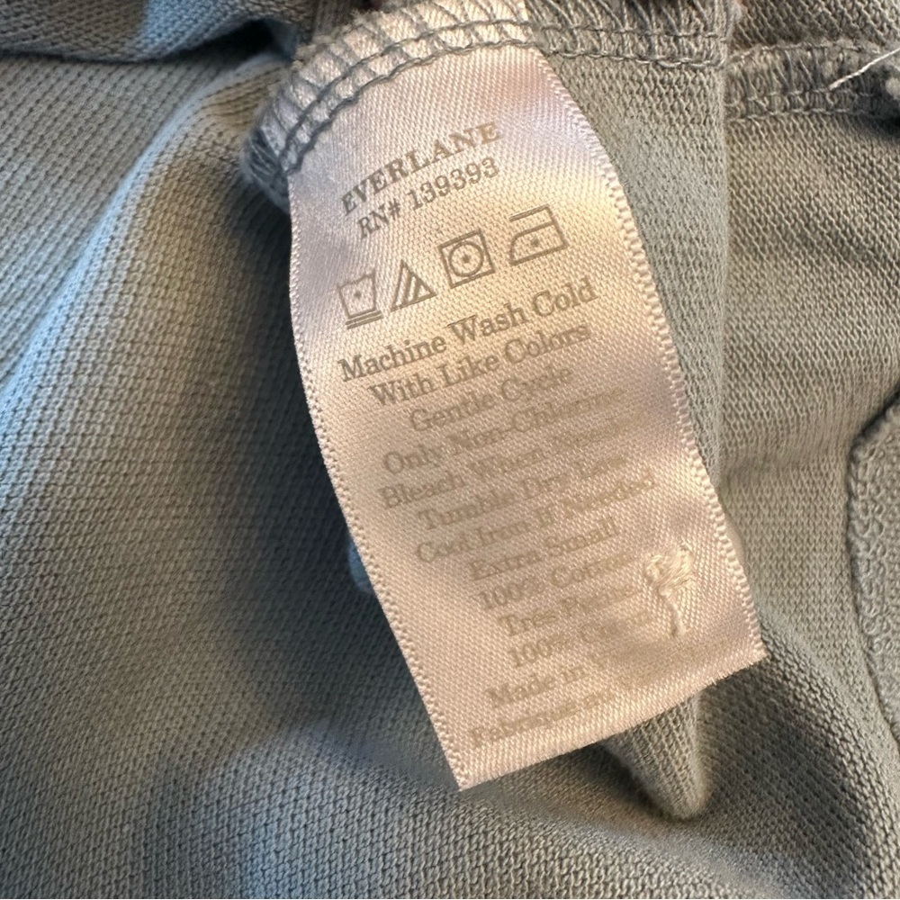 Everlane Dusty Blue Grey Polo Shirt - Picture 10 of 11